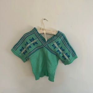 Knitted sweater. Beautiful pattern. Vintage!!!
